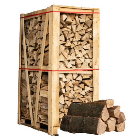 2x Paletten (Weißeiche + Buche/Hainbuche) – Scheite, 50 cm