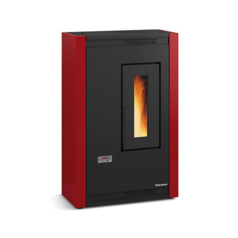 Pelletofen EXTRAFLAME Luisella bordeauxrot 4.8 kW