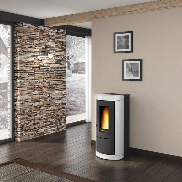 Pelletofen EXTRAFLAME Mietta weiß 8 kW