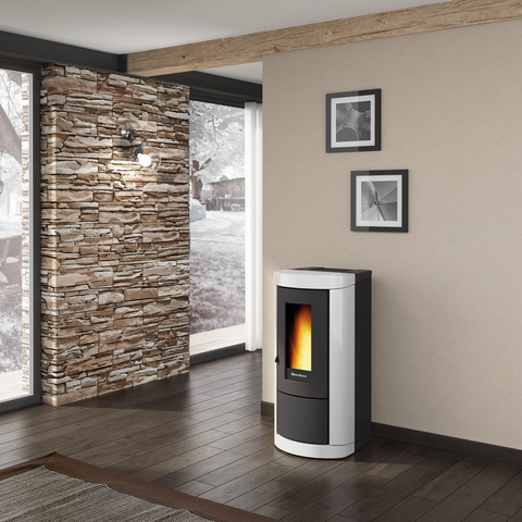 Pelletofen EXTRAFLAME Mietta weiß 8 kW