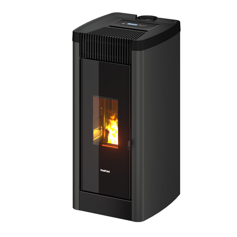 Pelletofen Steel 9 FREEPOINT 7025026 anthrazit 9 kW