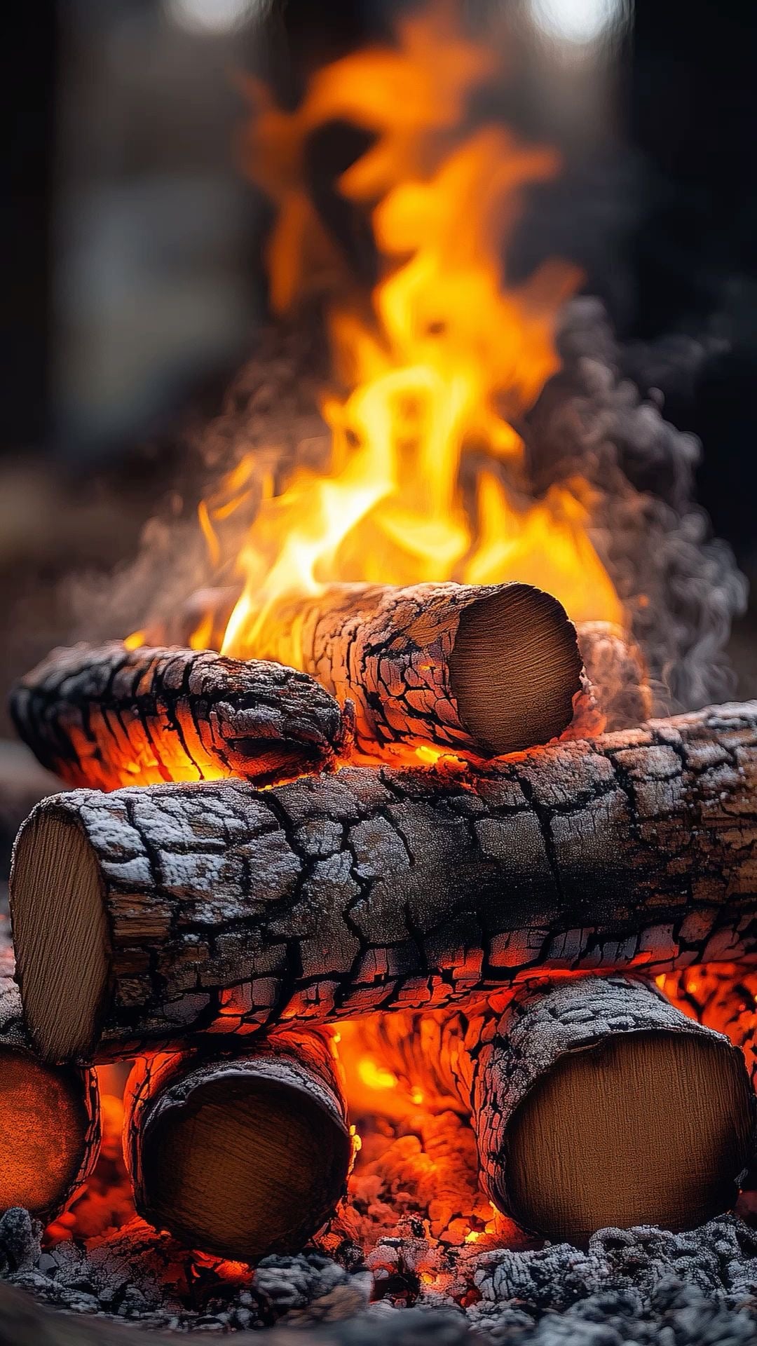 Wärme, die von echtem Holz kommt