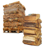 40 Netze Scheite zu 25kg – Hartholzmischung 30cm