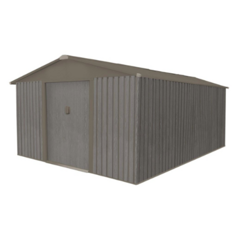 Metall-Gartenhaus in Holzoptik – Robust und wartungsfrei