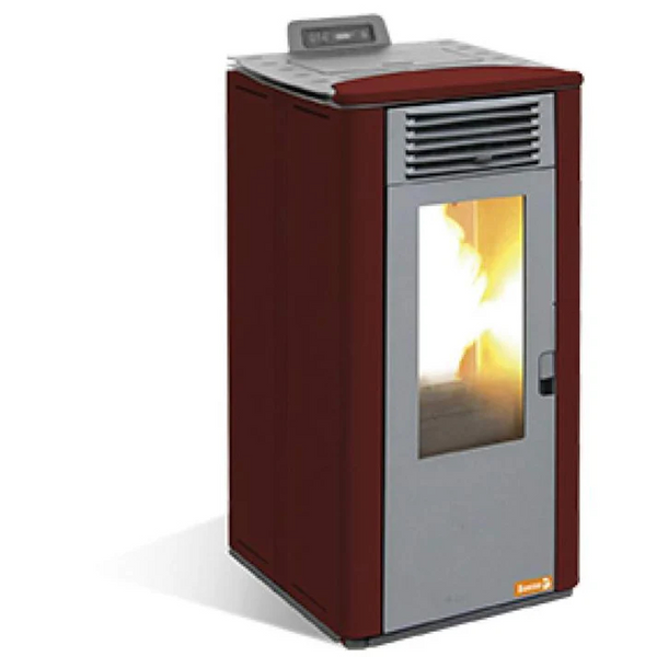Pelletofen aus Gusseisen TERRA Bordeaux 7 kW