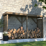 Holzunterstand aus Holz Cerland Dallas XXL — 320 cm große Außenlagerung