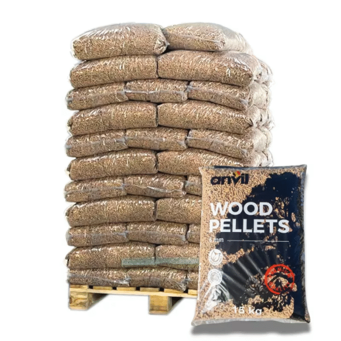 Pellets ANVIL – Palette mit 70 Säcken zu 15Kg – EN Plus A1