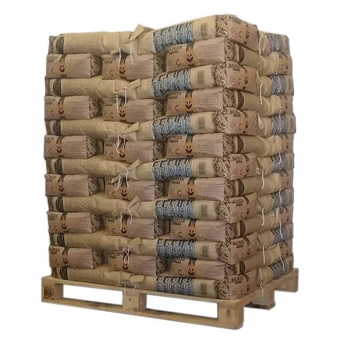 Pellets Badger – Palette mit 65 Säcken zu 15 kg